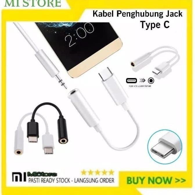 Tersedia Kabel Jack Type C Tipe C Konektor Aux Headset Handsfree Oppo Original