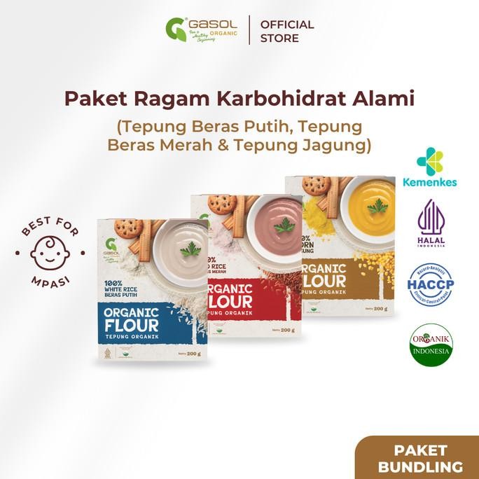 

Ready GASOL Paket Karbohidrat Alami Ragam Variasi - Tepung Beras Putih, Merah, dan Jagung