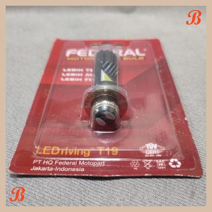 [RTP] LAMPU LED MOTOR FEDERAL LEDRIVING T19 H4 H6 MOTORCYCLE BULB PUTIH