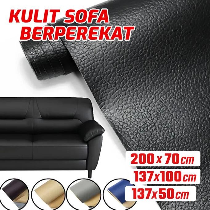 ready  Kain Oscar Kulit Sintetis Jok Sofa Pake Perekat Meteran