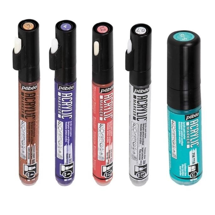 

Ready Pebeo Acrylic Marker Paint Pen Spidol Permanen Warna