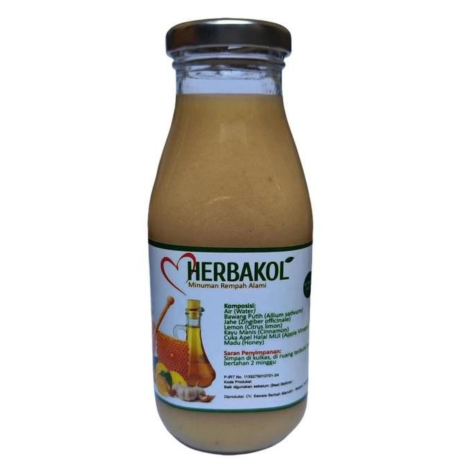 

STOK TERBATAS HERBAKOL JUS HERBAL BAWANG PUTIH JAHE MERAH LEMON CUKA APEL MADU MINUMAN REMPAH BOTOL JUICE