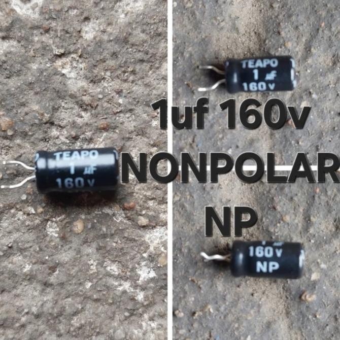 Update (2) ( 1 uf 160v NP NON POLAR  ) 1UF 105 100V 160V  ELKO ELCO TAMPA POLARITAS MIKRO MICFO FARA