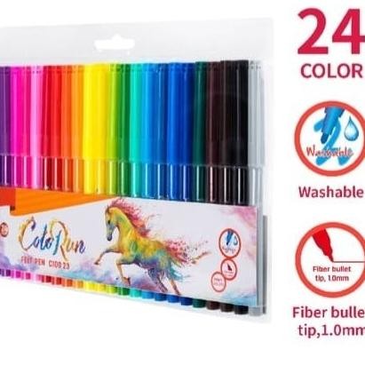 

Ready spidol warna 24 colour permanen 1 pack