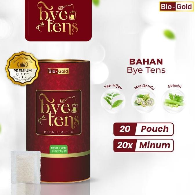 

Sale Bye Tens Bio Gold Premium Tea Herbal Hipertensi Untuk Darah Tinggi Kolesterol Asam Urat - Daun Teh Hijau Seledri Mengkudu Bpom