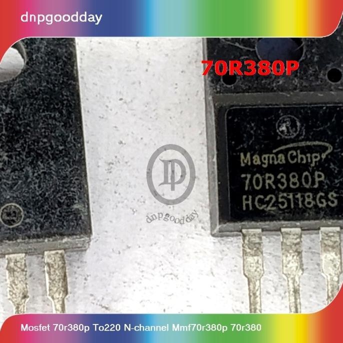 new mosfet 70r380p to220 n-channel mmf70r380p 70r380 murah