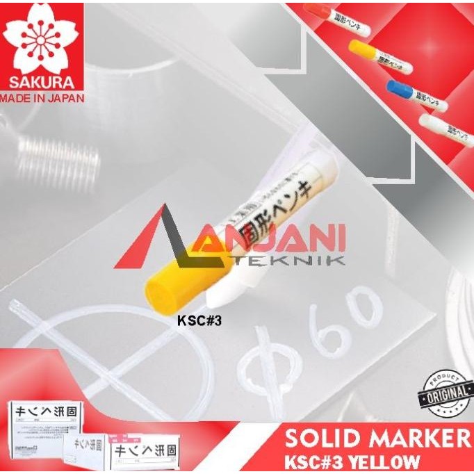 

Ready SAKURA SOLID STEEL MARKER YELLOW SPIDOL PERMANEN PENANDA BESI KUNING