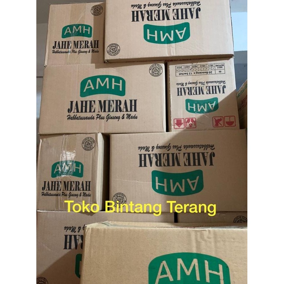 

Grosir Jahe Merah Amanah Amh 1 Bal/Ball/Dus/Karton Isi 20 Renceng X 12 Sachet