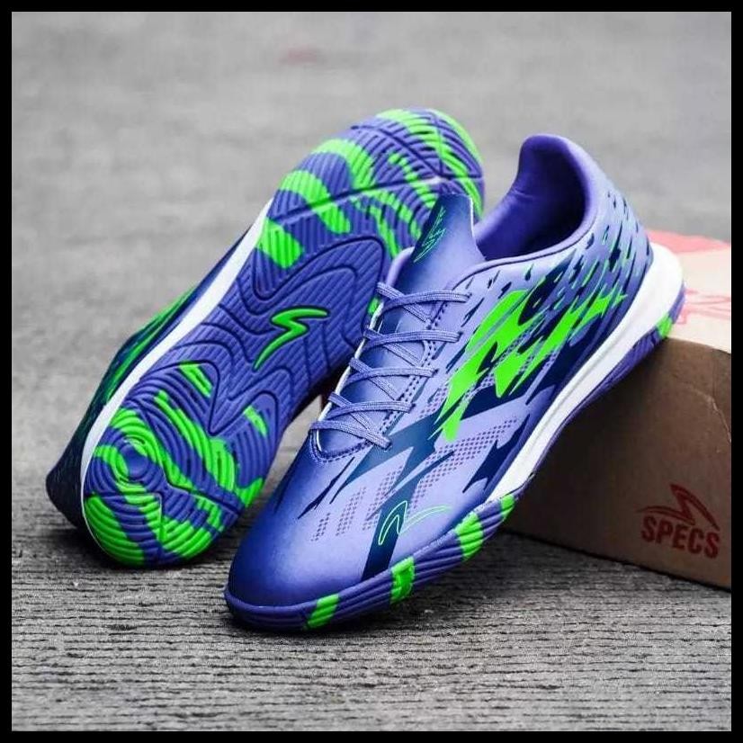 SEPATU FUTSAL SPECS ACCELERATOR ALPHA XTD ELITE FG LILAC BLUE OLAHRAGA SEPAK BOLA BEST QUALITY TERBA