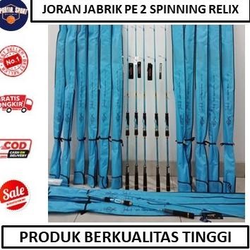Ready Joran Jabrik PE 2 Spinning Relix Nusantara light jigging- ALAT PANCING