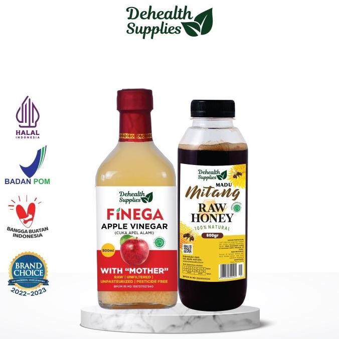 

STOK TERBATAS DEHEALTH SUPPLIES PAKET CUMA 500ML ( CUKA APEL BOTOL KACA)