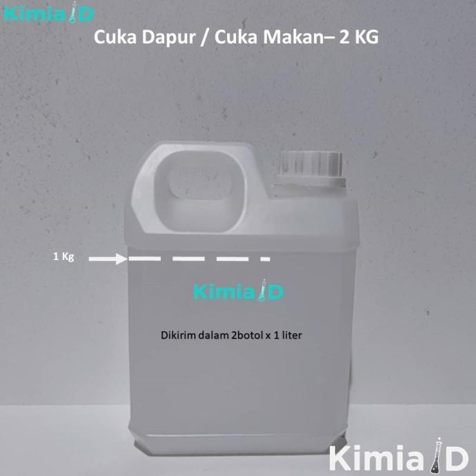 

STOK TERBATAS CUKA DAPUR 2 KG VINEGAR CUKA MAKAN ASAM CUKA 98% CUKA FOOD GRADE