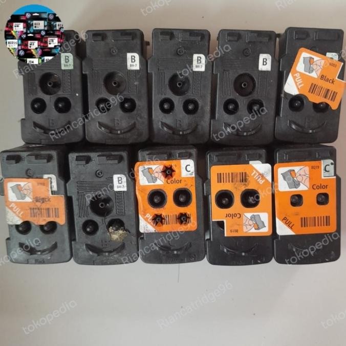 Kosongan Tinta Print Head Canon CH-7 Colour&BH-7 Black bekas pakai ori murah