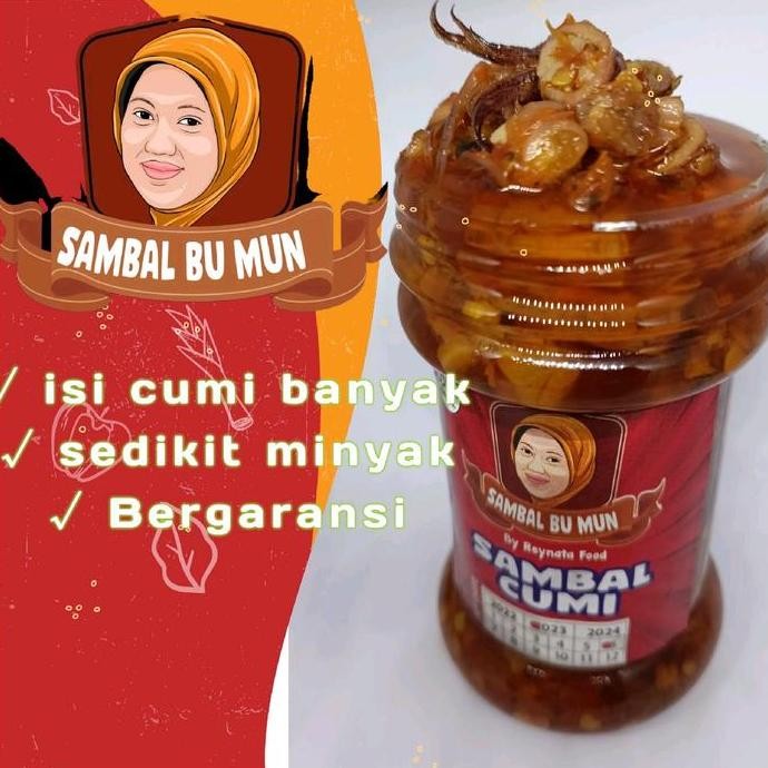 

sambal botol baby cumi bu mun viral SAMBAL CUMI KEMASAN BOTOL