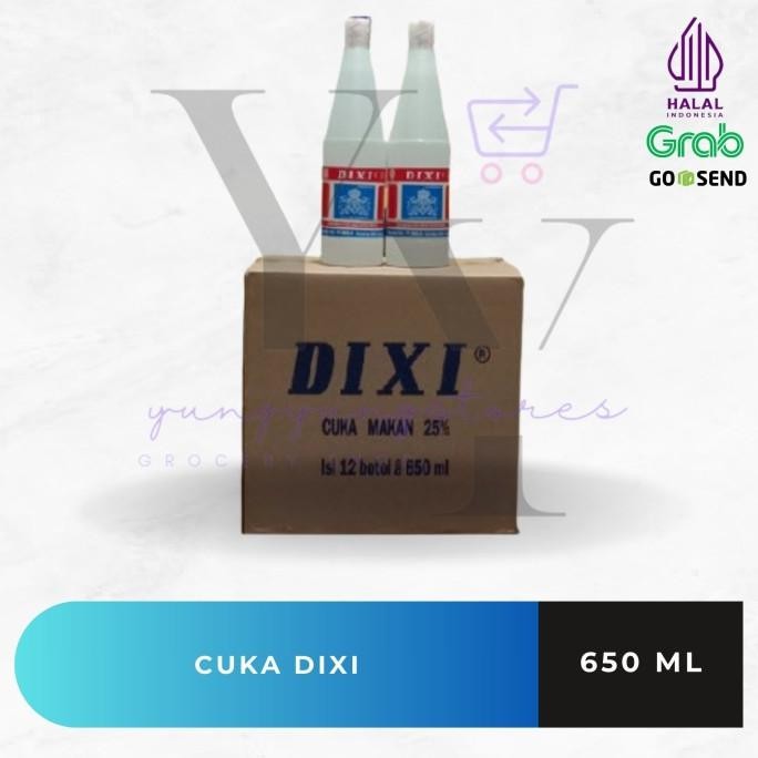 

STOK TERBATAS 1 DUS ISI 12 BOTOL CUKA DIXI 650 ML