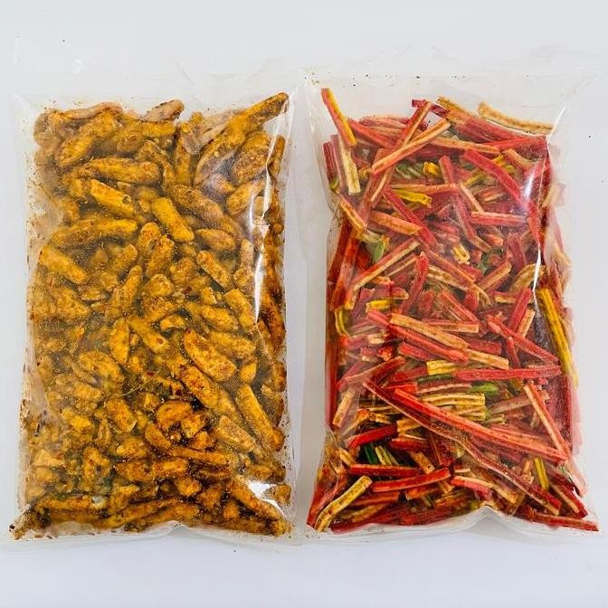 

Ready Paket Hemat Beli 1 Dapat 2 Produk Berbeda Basreng Pedas Dan Keripik Lainnya 500gr+500gr