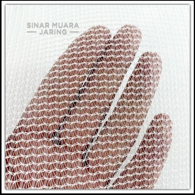 Paranet Nilon Putih Terpasang List Dan Ring murah