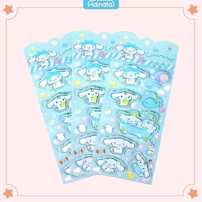 

ready Cinnamoroll Jelly Embossed Stickers 2417-6137 - Adinata / Sticker Stiker murah