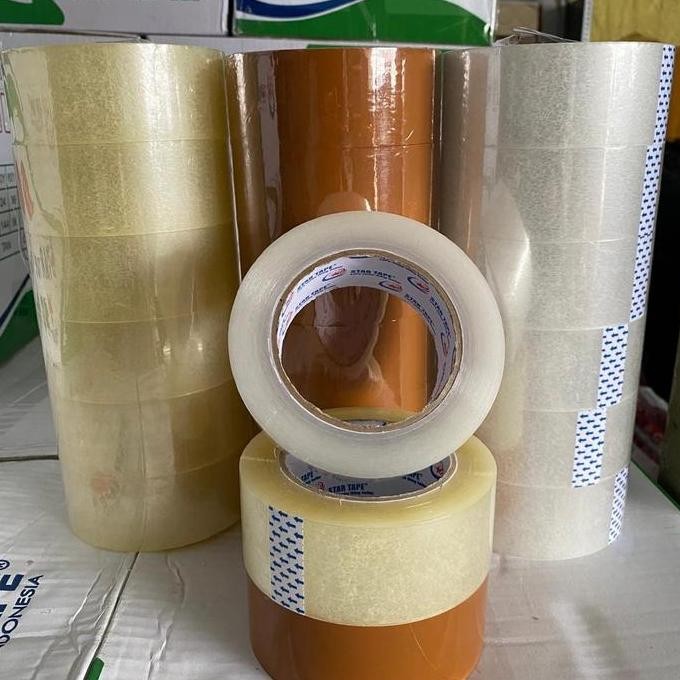 

ready Lakban 200 Yard x 45 mm (Per slop/6 pcs) lakban tebal isolasi 2 inch murah