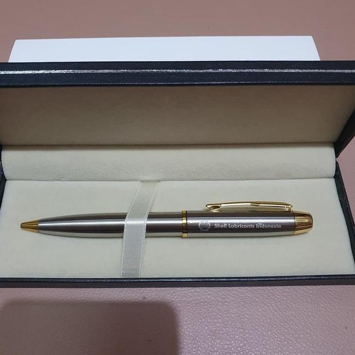 

tyS Pulpen Parker Sonnet TW Stainless Steel Klip Emas Free Grafir Nama