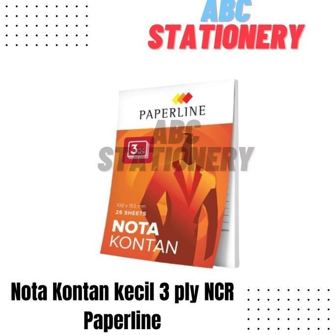

tyS Nota Kontan kecil 3 ply NCR Paperline (kelipatan 10 buku)