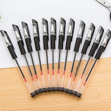 

tyS HL0705 Pena Isi 100 Pcs Gel Mimi 0.5mm Pulpen Balpoin Biru Hitam Merah Plastik Sekolah Tinta Stationery Bolpoin