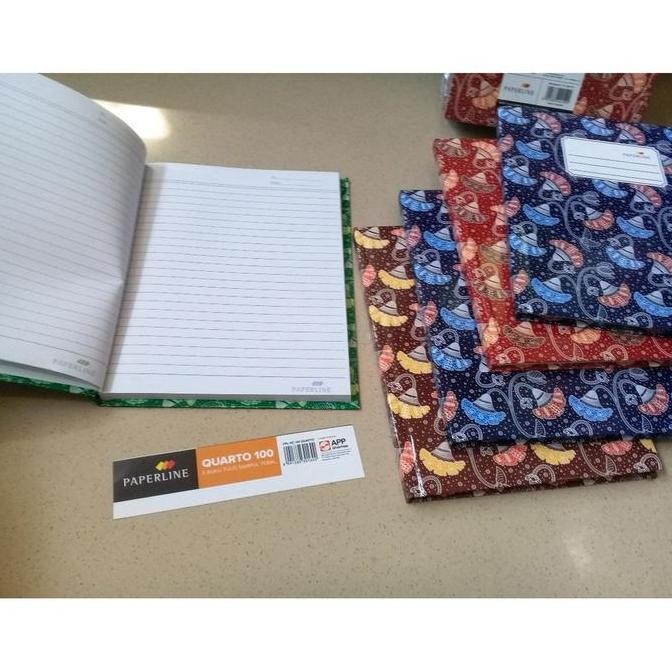 

tyS (PACK) Buku Tulis HC Hard Cover Quarto - Paperline 100 Lembar
