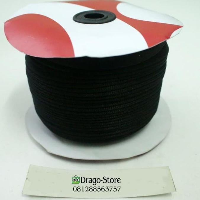 

tyS Tali ID Roll 1 cm Hitam / Tali Sepatu / Tali Lanyard