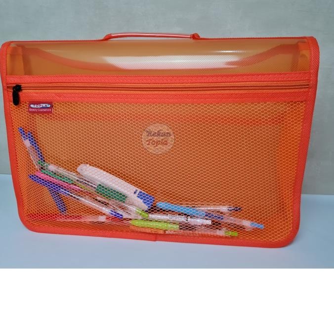 

tyS Map Plastik Bag Kancing tas dokumen Sekolah / BriefBag 3080 Topla