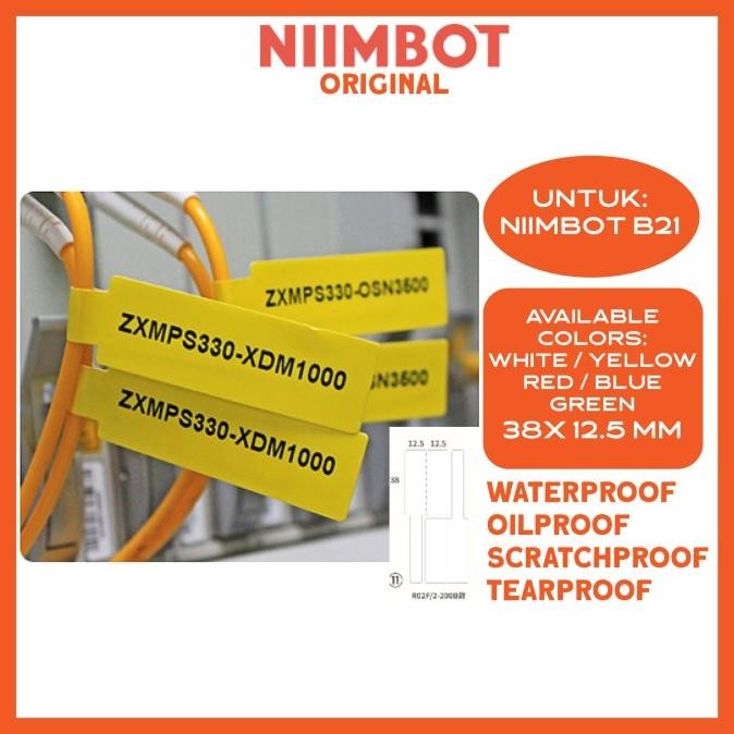 

ready Label Stiker Niimbot B21 B1 B3S Cable Kabel LAN Tag Label Sticker murah