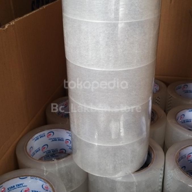 

ready LAKBAN ( 6 PCS ) BENING LENGKET STAR TAPE KUALITAS TERBAIK 100 YARD murah