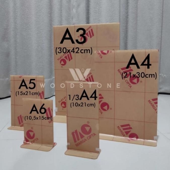 

tyS Akrilik Tempat QRIS Stand QR Code Barcode Meja Kasir Acrylic Holder