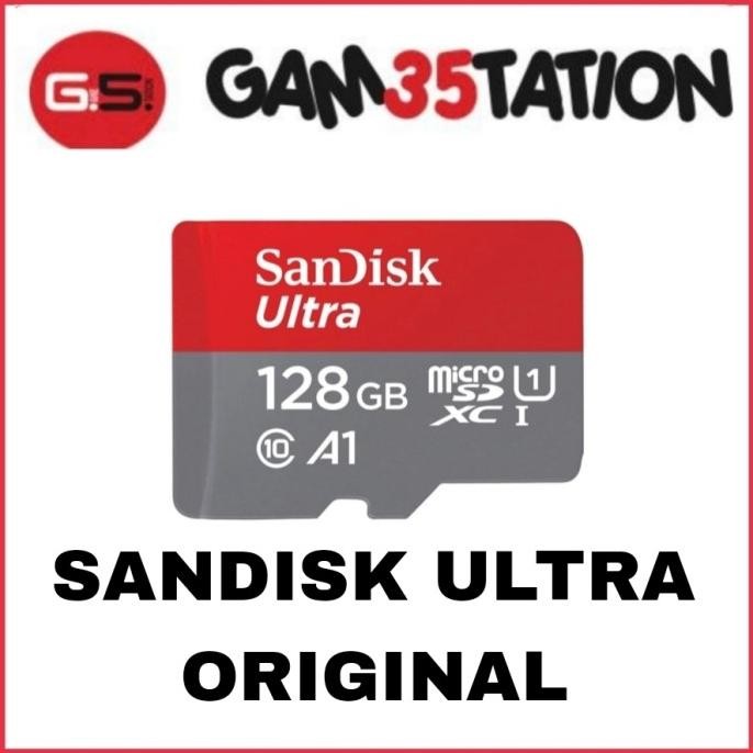 TERMURAH - SANDISK ULTRA MICROSD 128GB A1 100MB/s Class 10/ORIGINAL