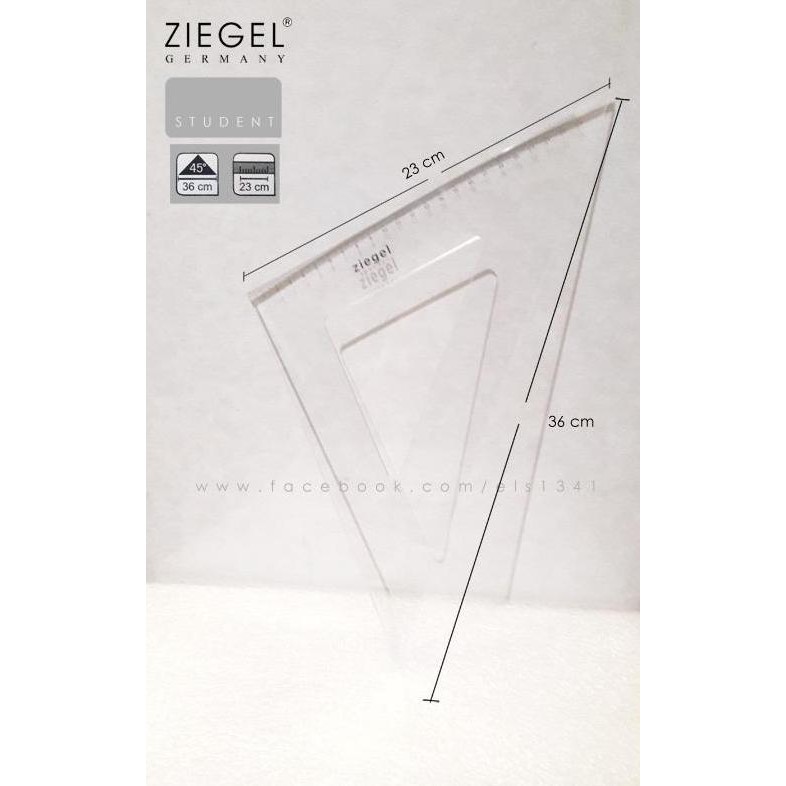 

tyS Ziegel Penggaris Segitiga Set