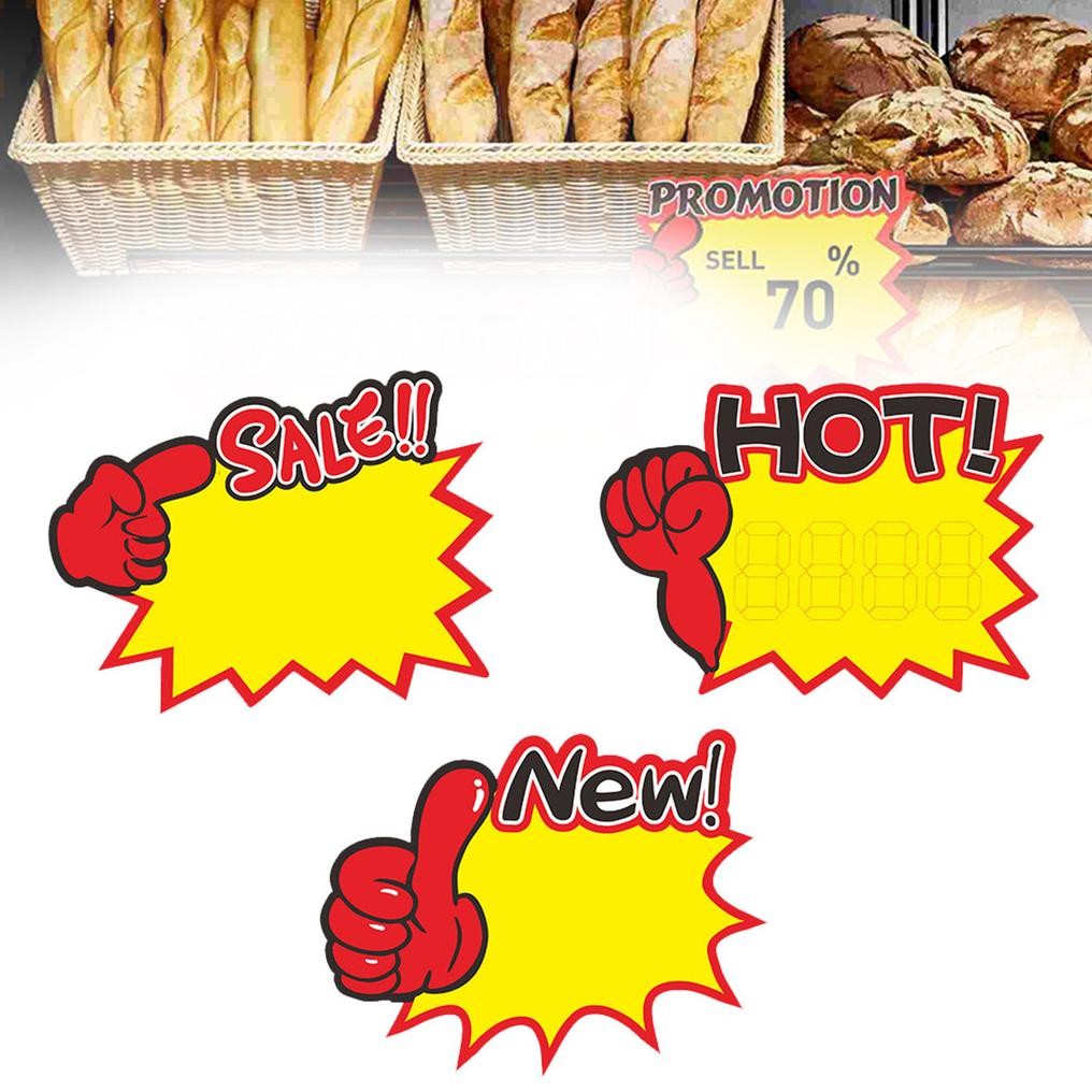 

Premium 1/3/5Pack Price Tag Label Harga Pop Card Promosi 15*11Cm Stiker Ledakan Cepat Kering Dan Tidak Ada Noda Label Toko Dan Supermarket High Quality