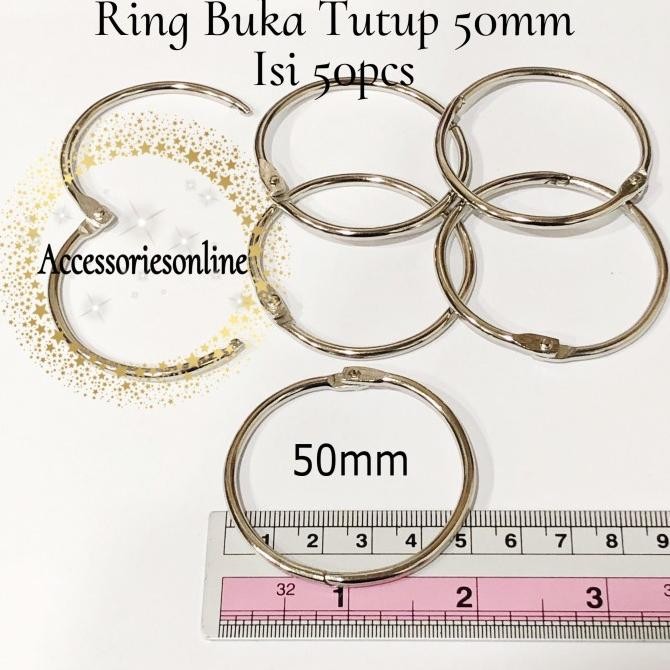 

tyS Ring menu/ring buku/ring buka tutup/ring binder 50 mm - 12 pcs