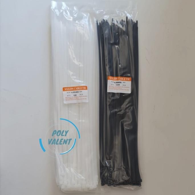 

tyS kabel ties 4,8 x 400mm / kabel tie / cable tie / kabel pengikat