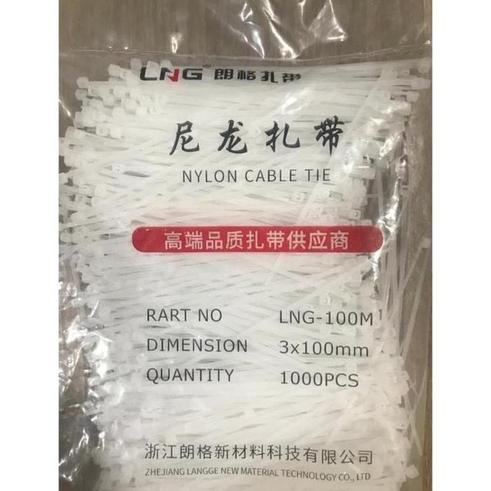 

tyS Kabel Ties 10 cm / Kabel Tis 3x100mm ISI 1000 PCS