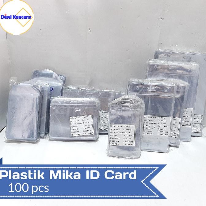 

tyS Plastik Mika Name Tag ID Card 100pcs
