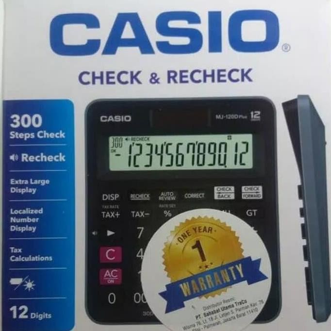 

tyS CASIO MJ-120D - Check & Correct Kalkulator