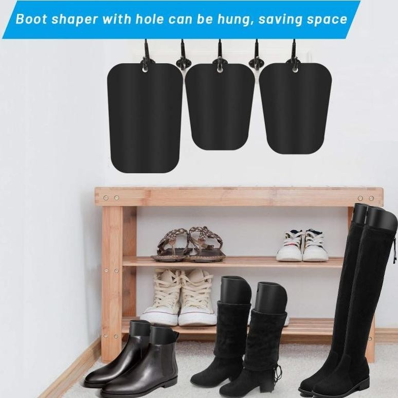 2Pcs Boots Shaper Menjaga Sepatu Boot Bentuk Tabung Shaper Stand Sisipan Bentuk Boot