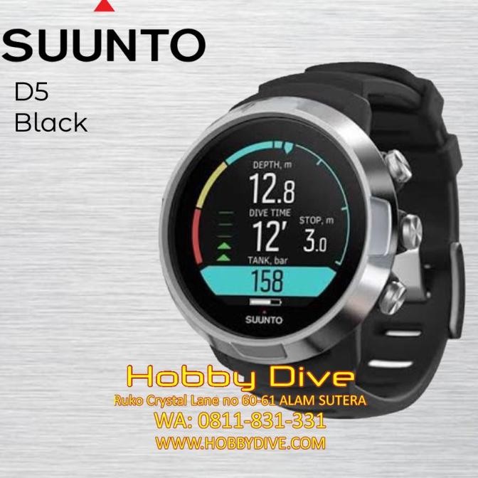 BEBAS ONGKIR - SUUNTO D5 Dive Computer Black Scuba Diving