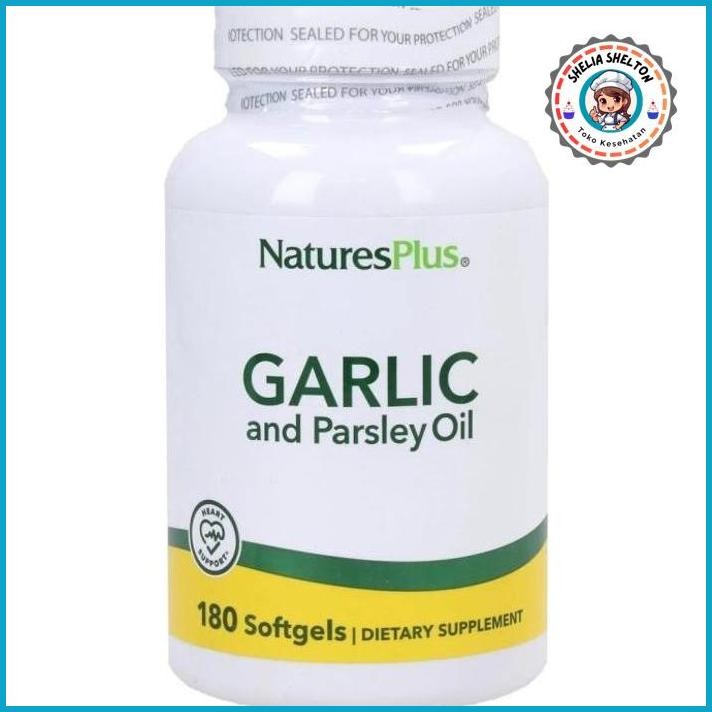 GASS. NATURES NATURE'S PLUS GARLIC PARSLEY OIL NATURE DARAH TINGGI LDL 180 S