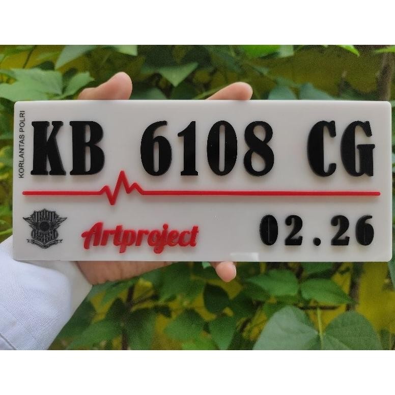 PLAT NOMOR MOTOR AKRILIK TIMBUL CUSTOM PLAT NOMOR VARIASI PLAT NOMOR MOTOR