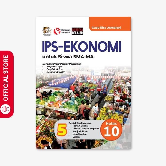 Yrama Widya - Buku IPS - Ekonomi SMA/MA Kelas 10 (Buku Paket Kurikulum Merdeka) - Cucu Risa murah