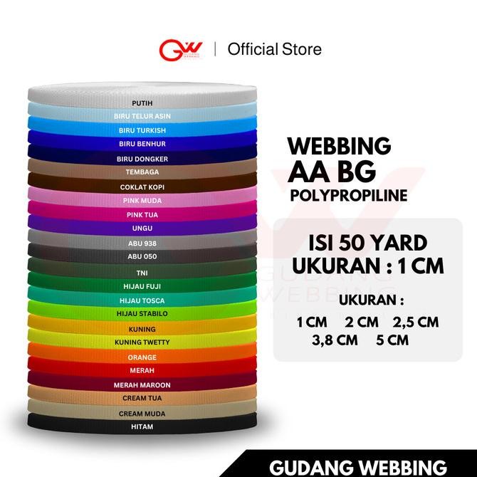 Webbing 1 cm - AA BG 1,0 cm