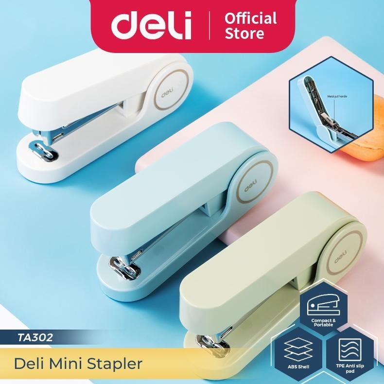 

baru !!! Deli Stapler / Staples Kapasitas 12 Lembar Bahan Tebal TA302