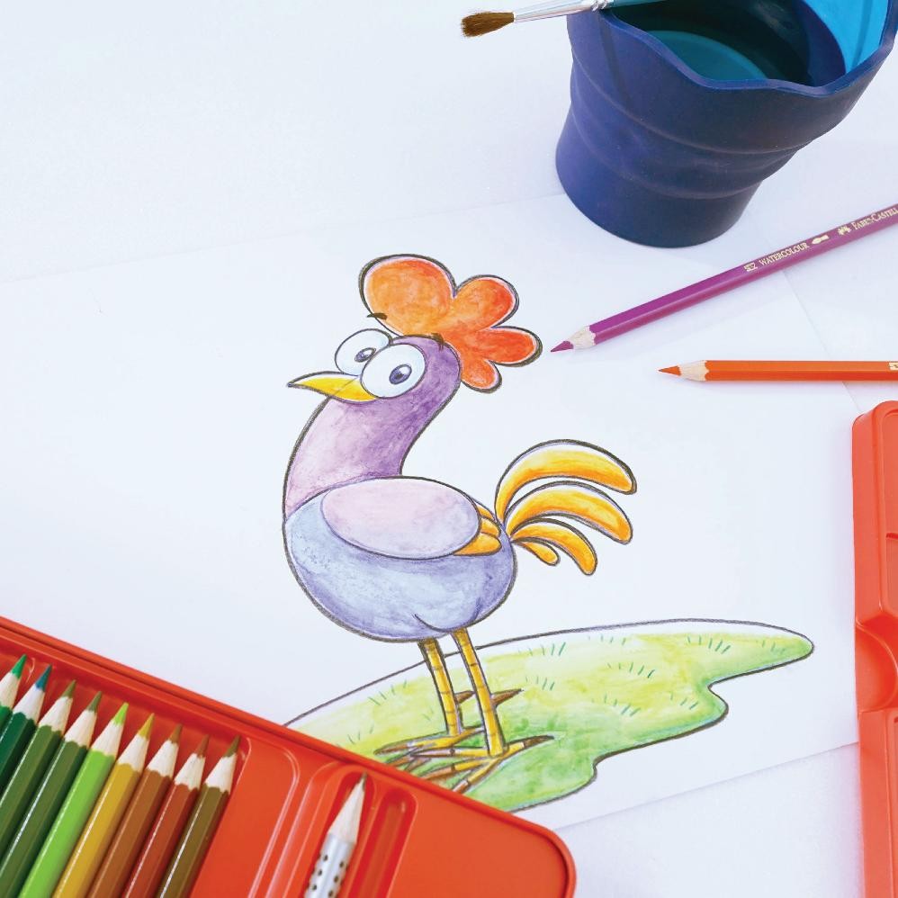 

Faber-Castell Pensil Warna Cat Air Watercolour Pencils set 48 Kemasan Kaleng murah