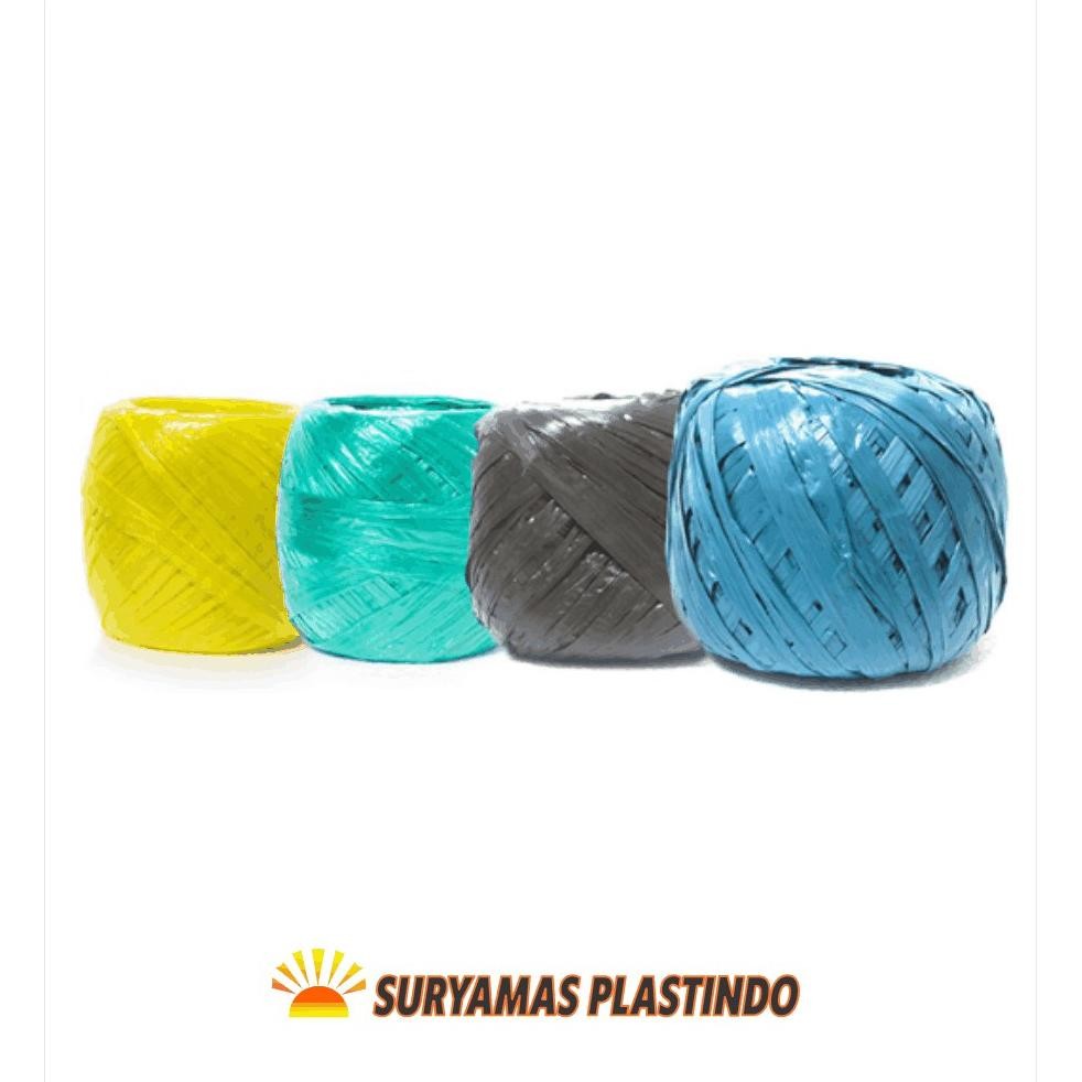 

Tali Rafia Gulungan Besar 1Kg Full Tali Plastik Warna Limited