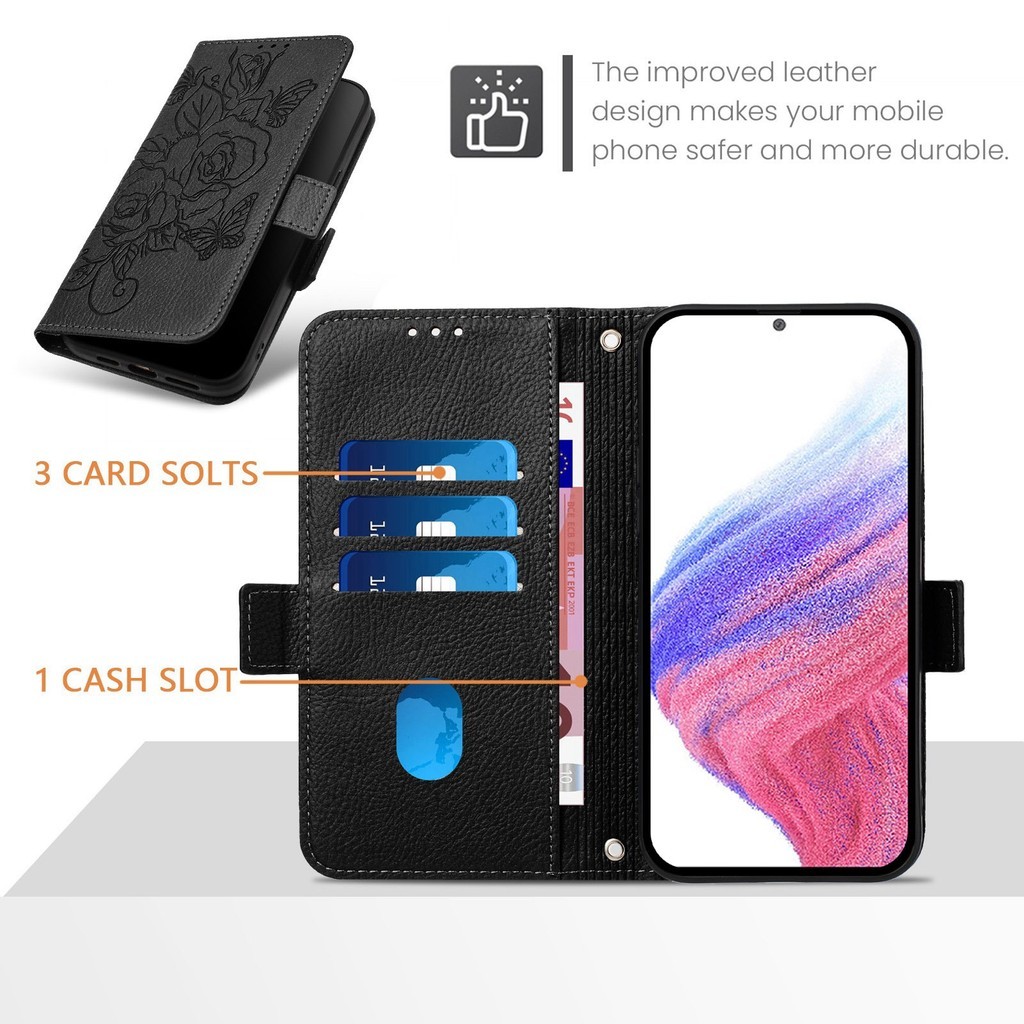 Phone cover SONY Xperia 10 III LITE Xperia 1 VIII 1 VII Case Luxury Wallet Card Slot Flip Rose Flowe